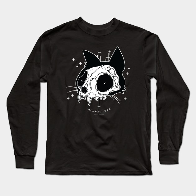 All Bad Luck Cat Long Sleeve T-Shirt by averymuether